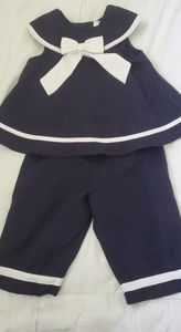 Little girls size 3T cute sailor outfit